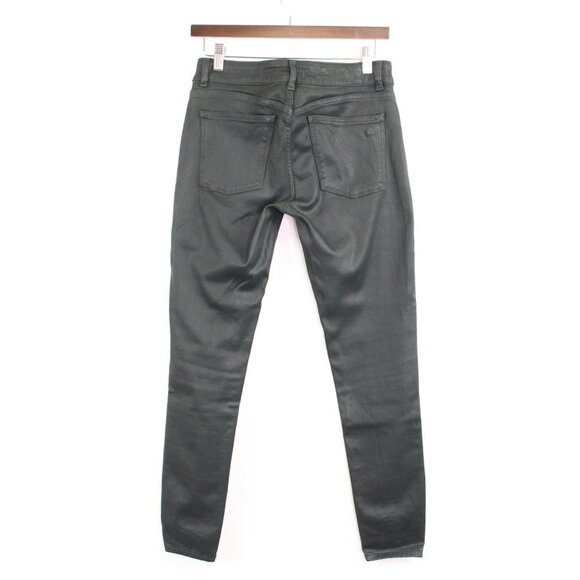DL1961 Emma Low Rise Skinny Coated Jean in Ivy‎ 29 - Picture 5 of 7
